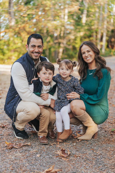 Dr. Ilgen, her husband, and her two young children