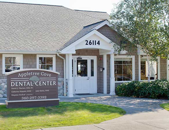 Exterior of the Appletree Cove Dental Center office in Kingston, WA 